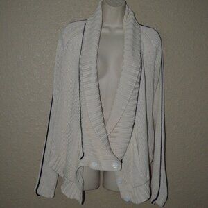 Sz XS SOH Cream Knit Long Sleeve Cardigan Sweater